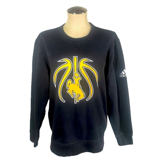 Adidas Mustang Bronco Black Sweatshirt Size Medium - Picture 1 of 7